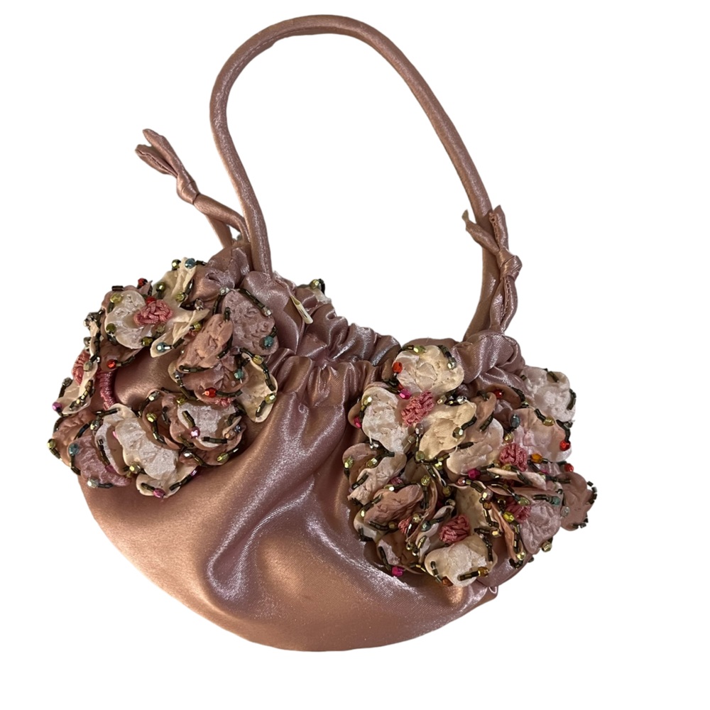 Small silk coin bag clutch